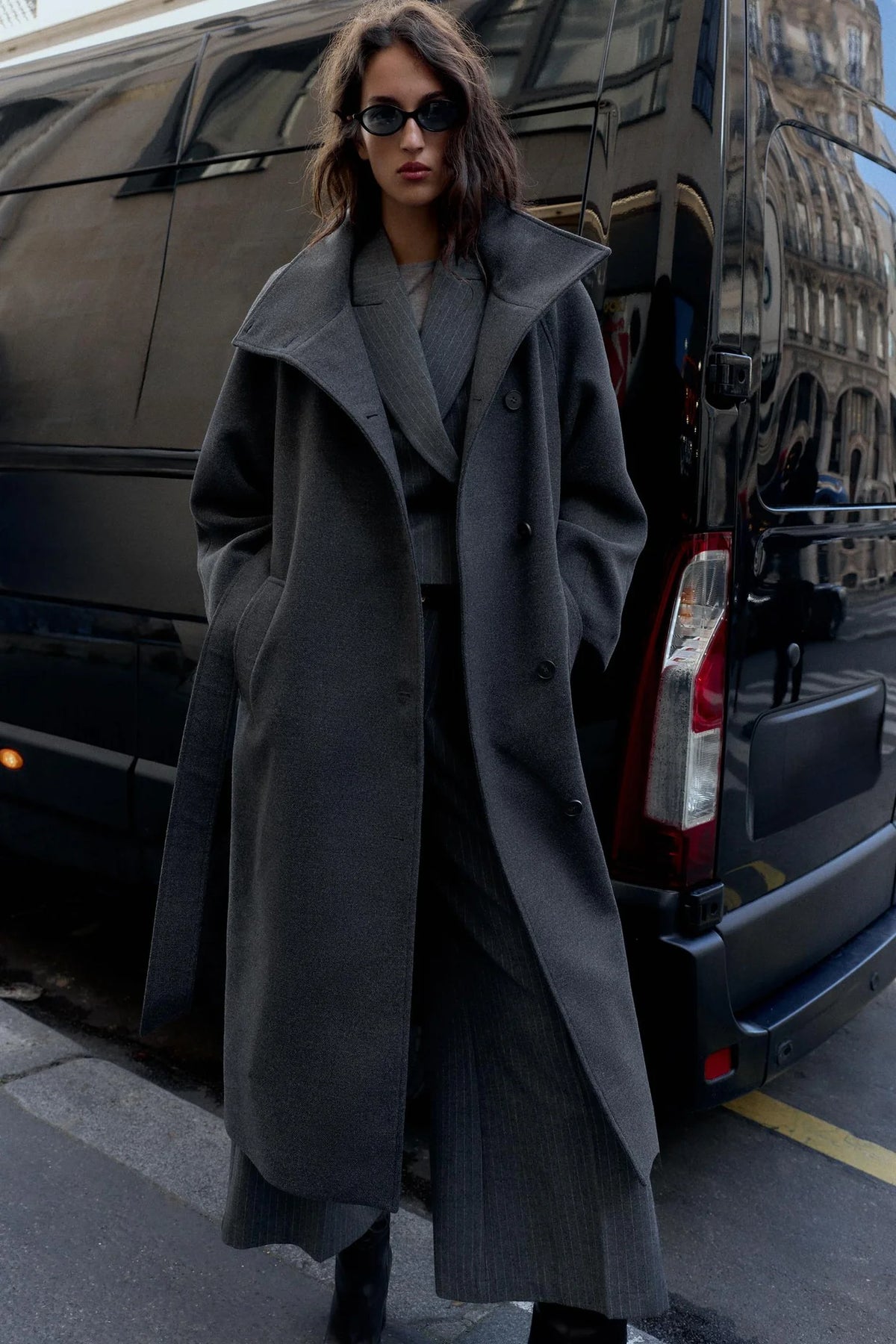 BELORIA – Oversized Double-Breasted Wool Coat