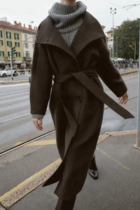 BELORIA – Oversized Double-Breasted Wool Coat