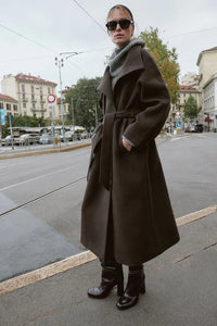 BELORIA – Oversized Double-Breasted Wool Coat