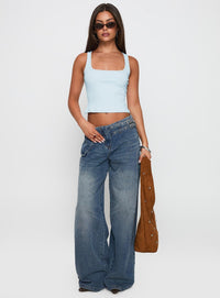 BELORIA – Mid-Rise Belted Cargo Jeans