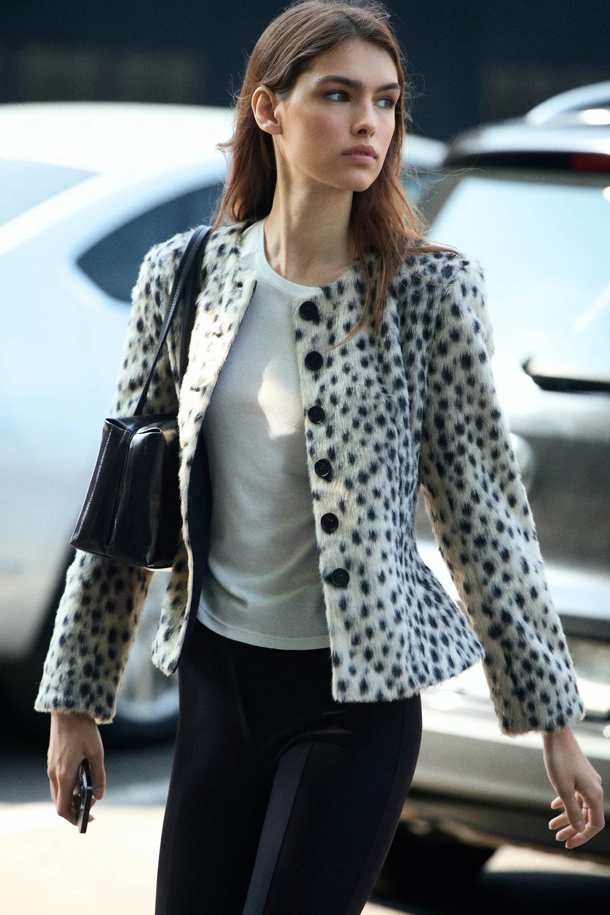 BELORIA – Leopard Print Button Jacket