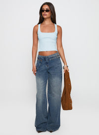 BELORIA – Mid-Rise Belted Cargo Jeans