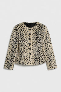BELORIA – Leopard Print Button Jacket