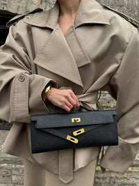 BELORIA – Oversized Cropped Trench Coat