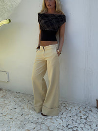BELORIA – Yellow Relaxed Fit Trousers