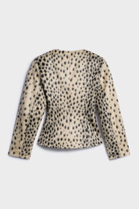BELORIA – Leopard Print Button Jacket