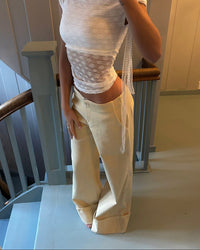 BELORIA – Yellow Relaxed Fit Trousers