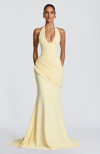 BELORIA – Nehemia Lemon Yellow Gown
