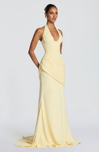 BELORIA – Nehemia Lemon Yellow Gown
