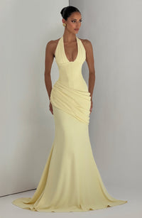 BELORIA – Nehemia Lemon Yellow Gown