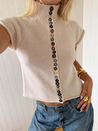 BELORIA – Button Knit Top