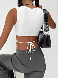 BELORIA – Open Back Tie Top