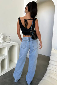 BELORIA – Low Rise Straight Leg Jeans