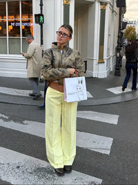 BELORIA – Yellow Bow Waist Trousers