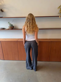 BELORIA – Grey Bow Waist Trousers