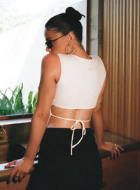 BELORIA – Open Back Tie Top