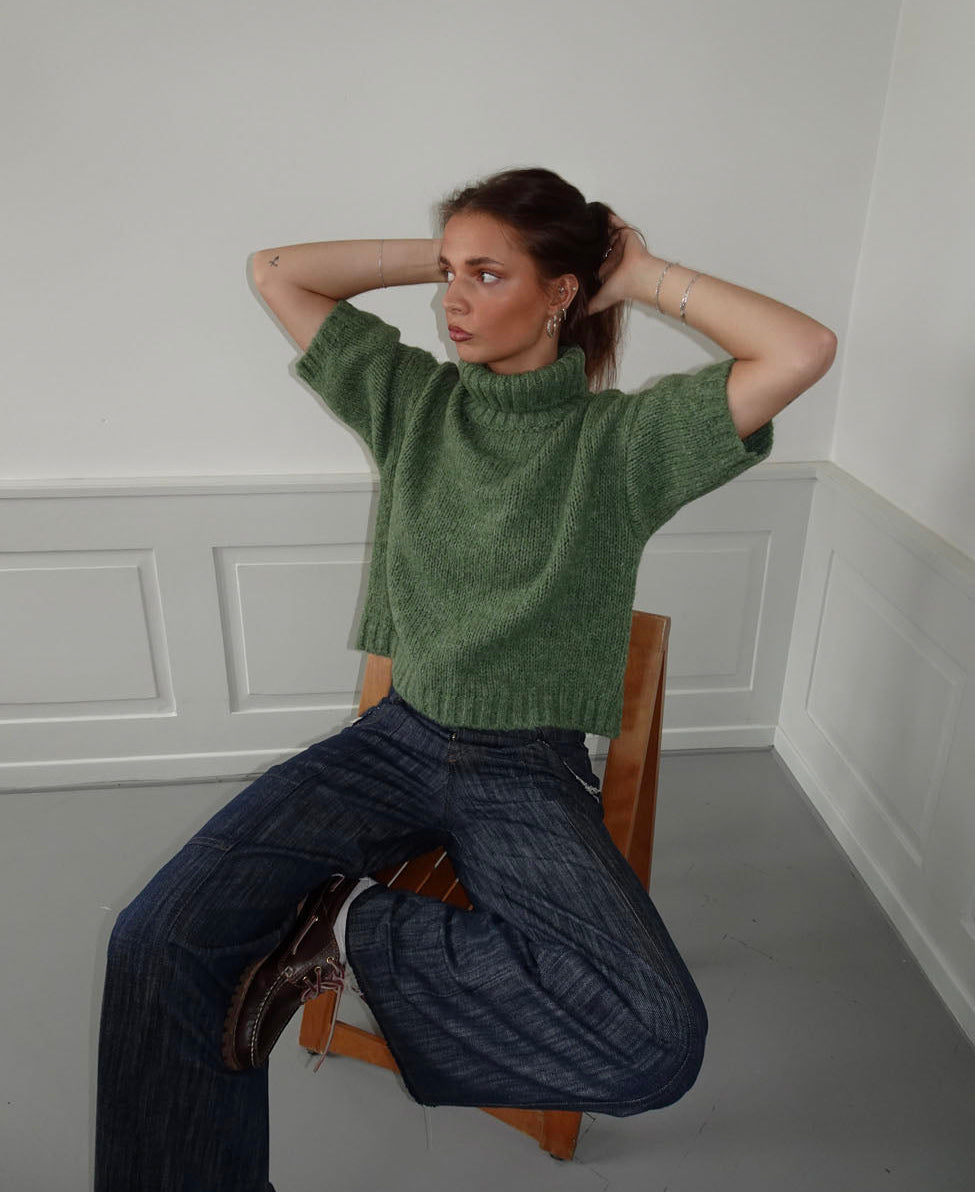 BELORIA – Dubleo Green Knit Sweater